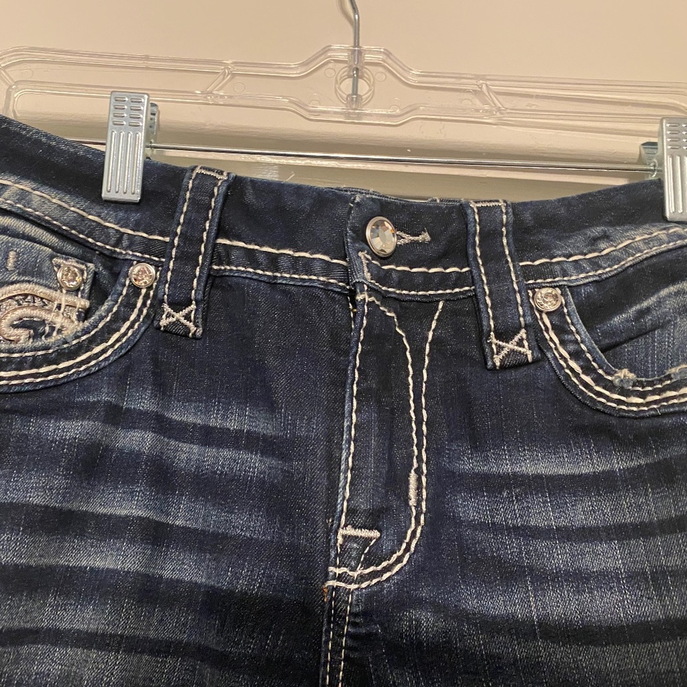 Rock Revival Women's Crop Jeans Cadeau Easy Fit Size 26